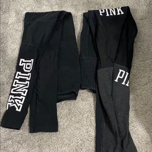 PINK leggings (2 pairs)